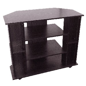 ORE International  Corner TV Stand Black