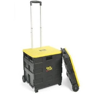 Quik Cart Rolling Hand Cart with Lid