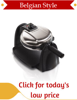 Hamilton Beach Belgian Waffle Maker with Removable Plates