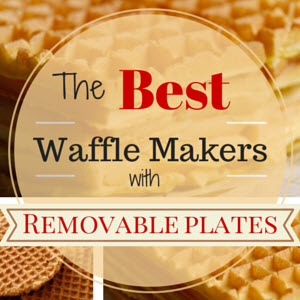 Waffle Maker with Removable Plates