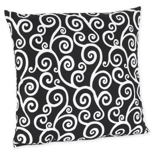 Black and White Kaylee Decorative Throw Pillow