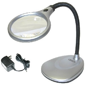 Carson LM 20 2X LED Stand and Magnifying Glass