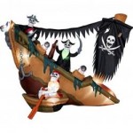 Inflatable Halloween Pirate Ship