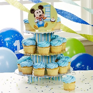 Mickey's 1st Birthday Cupcake Stand