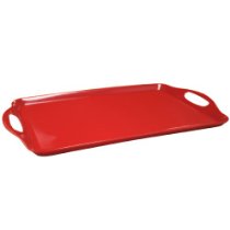 Calypso Basics Melamine Rectangular Tray in Red