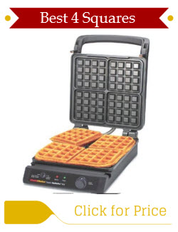 Chefs Choice 854 Classic Pro 4-Square Thin Waffle Maker