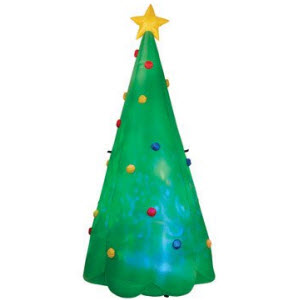 Gemmy Kaleidoscope Color Changing Inflatable Tree