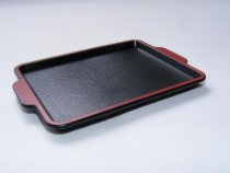 Japanese Black Lacquer Serving Tray