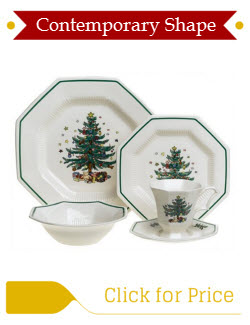 Nikko Ceramics Christmastime Tree Dinnerware