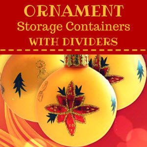 Ornament Storage Box with Dividers