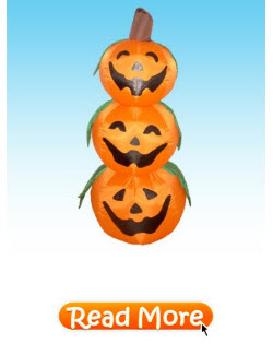 3 Stacked Jack O’Lanterns