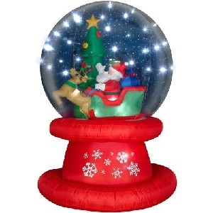 6 Foot Airblown Christmas Snow Globe Decoration