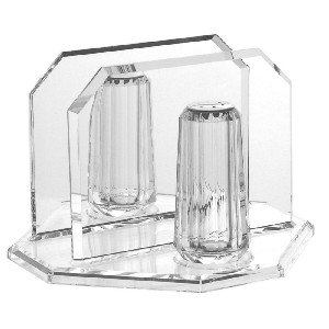 Acrylic Napkin Holder With Salt And Pepper Set