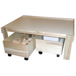 Beka Train Table with Top and 2 Drawers