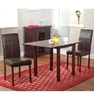 Bettega Drop Leaf Dining Set in Espresso