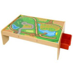 Bigjigs Rail BJT041 Train Table with Pull Out Drawers