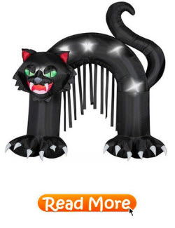 Black Cat Archway Outdoor Decoration