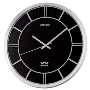 Black Seiko R Wave Wall Clock