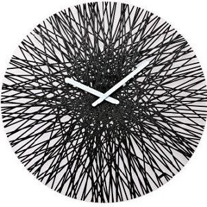 koziol black silk wall clock