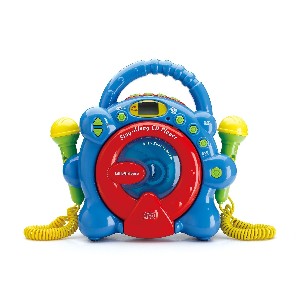 Blue Sing Along CD Player With Microphone
