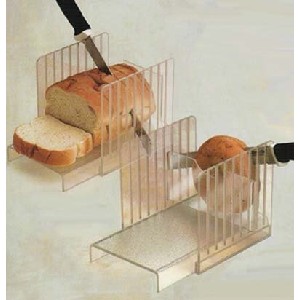 clear bread and bagel slicer guide