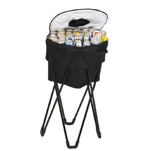 collapsible barrel ice tub with stand