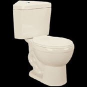 Corner Toilet Water Saver Dual Flush in Bone 17669