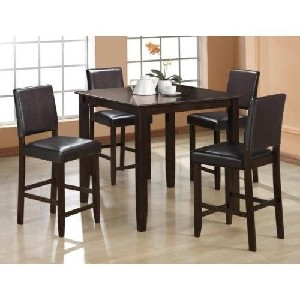 5 Pc Derick Counter Height Table and 4 Stools Set