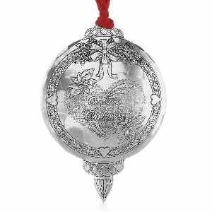 First Christmas Together Signature Round Ornament by Wendell August Forge