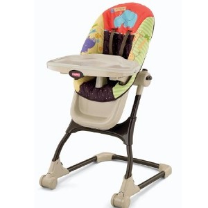 Fisher-Price EZ Clean Folding High Chair with Wheels