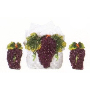 Grape Themed Napkin Holder and Salt, Pepper Shakers