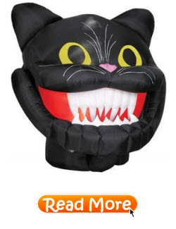 Halloween Black Cat Head