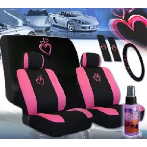Heart Design Car Seat Covers