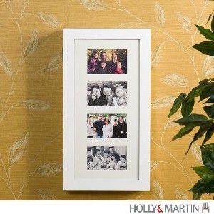 Holly & Martin? Stella Photo Display Wall-Mount Jewelry Armoire-White