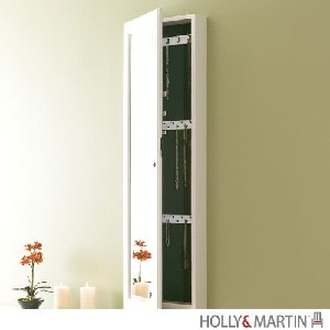 Holly & MartinTM Sophia Wall-Mount Jewelry Mirror-Frosty White