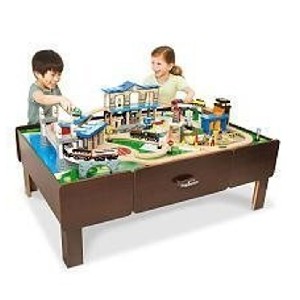 Imaginarium City Central Train Table with Drawers