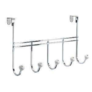 InterDesign York Over-the-Door Rack, Chrome