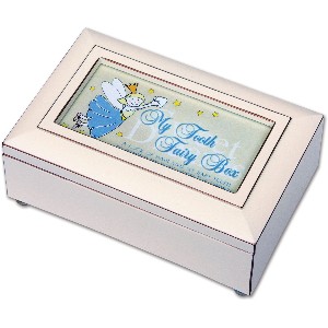 Ivory Tooth Fairy Music Box Plays You Are My Sunshine