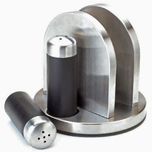 Kamenstein Napkin Holder with Salt And Pepper Caddy