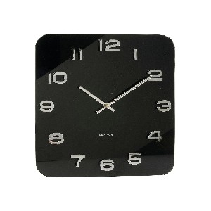 Karlsson Square Wall Clock Vintage Glass