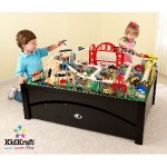 KidKraft Metropolis Train Table Set with Trundle Drawer