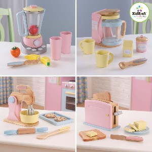 Kitchen Pastel Wooden Play Food Set