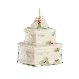 Lenox 2012 Our First Christmas Together Cake Ornament