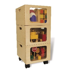 Mobile Toy Storage Tower