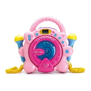 Pink Sing Along CD Player with Microphone