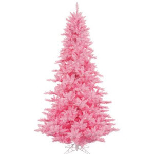 Vickerman 3 ft pink tabletop christmas tree