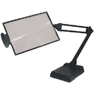 Reading Magnifier w Clamp and Desktop Base 4x