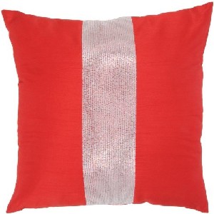 Red and Silver Stripe Pillows