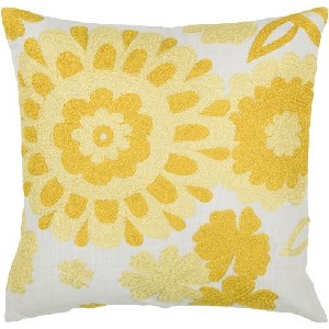 Rizzy Home Yellow & White Decorative Pillows