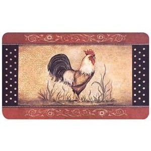 17.5-Inch-by-29.5-Inch Rooster Rug Cushion Mat